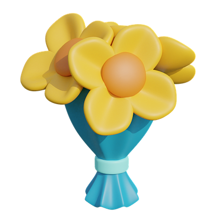 Flower Bouquet 3D Il...