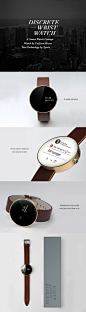 Discrete Wrist Watch - A smart watch concept : Smart Watch Concept Design