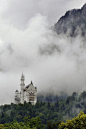 神秘的，新天鹅堡，德国
Mystical, Neuschwanstein Castle, Germany