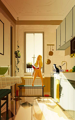 苏学学采集到美国插画师 Pascal Campion] 简洁浪漫的色彩