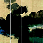 梅花艺术家：雷蒙德·丰;  水墨设色纸本，2011年，油画“蓝韵”