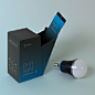 Drift Light Packaging : The idea behind the packaging was to present the bulb in an accessible and unique way, while perpetuating a theme of calm and relaxed slumber. For more information on the drift light please visit:http://seesaffron.com/