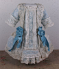 Wonderful Antique Dotted Batiste French Bebe Dress for JUMEAU, BRU, or other French Bebe Doll Z: 