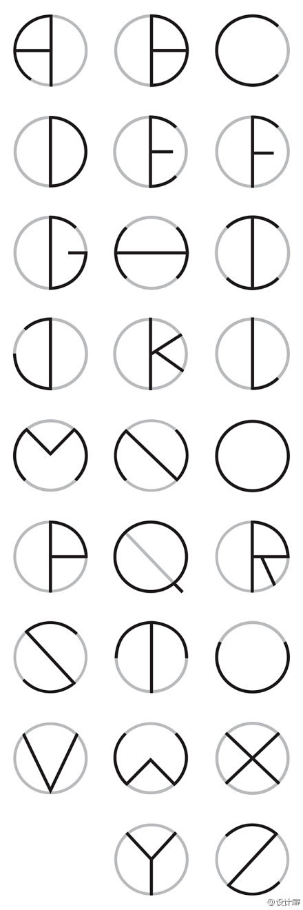 圆圈字体】没有规矩不成方圆。葡萄牙字体设...