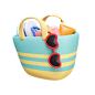 Picnic Bag 3D Icon