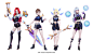 K/DA - League of Legends Fan Skin, Shen YH : I’m a big fan of League of Legends and K/DA.<br/>so I chose some of my favorite champion - Miss Fortune,Riven,Lux and Syndra, try to make their K/DA fan skin.<br/>Let them become superstars!<br/&