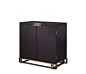 Margot is a wooden cabinet with bronze base, handle and hinges from Promemoria's catalogue | Promemoria