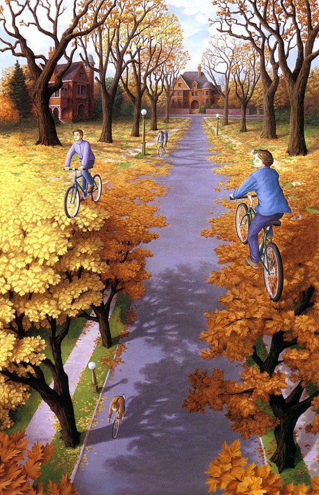 加拿大视觉错觉艺术家Rob Gonsal...