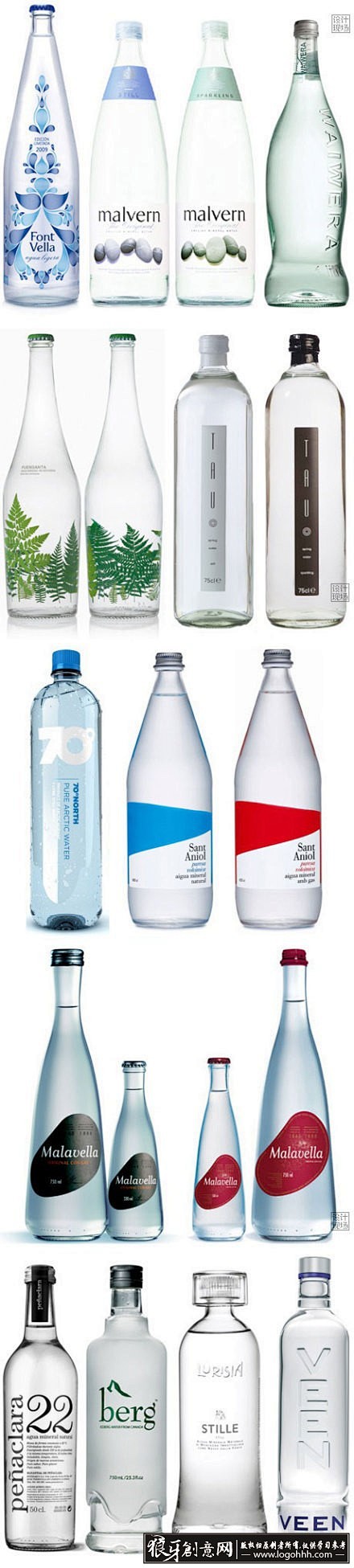 包装设计灵感 各种瓶子包装 创意瓶身设计...
