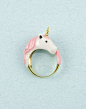 Pink Unicorn Ring