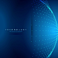 蓝色科技感点线面科幻光效H5网页创意背景底纹EPS矢量设计素材-淘宝网