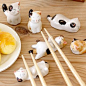创意厨房餐具 韩国可爱招财猫筷架 陶瓷筷托筷子架 六件套装35607-tmall.com天猫