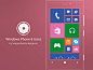 Free Vector Windows Phone 8 Icons & Widgets by Freegoodiesfordesigners in 30个给网页设计师准备的扁平化图标套装免费下载