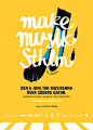 Poster for "Make Music Stockholm" festival. : Poster for "Make Music Sthlm" music festival Stockholm 2014.