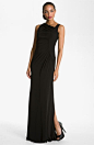 Calvin Klein Asymmetrical Jersey Gown | Nordstrom