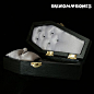 Gothic Wedding Coffin Jewelry Box  BAT Halloween by BuxomBones, $40.00: 