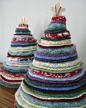 felted wool trees