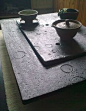 ceramic gongfu tea tray