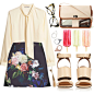 A fashion look from October 2014 featuring H&M blouses, Topshop skirts and Givenchy sandals. Browse and shop related looks.