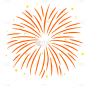 手绘-常见烟花绽放贴纸