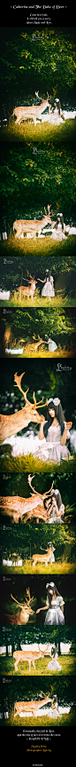 #私影##Lolita# + Catherine and The Duke of Deer + + 凯瑟琳与鹿公爵 + [亲爱的你，快坐过来，我给你说个故事，一个有关魔法和爱的故事，一个有着美好结局的故事。] 出镜：Olivia & Deers 摄影：自家主人@ZLudwig 裙子：@krad_lanrete +Catherine's Tears+ LOFTER：http://t.cn/RhMuygV