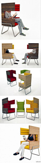 墨西哥建筑师和产品设计师Jakob Gómez为那些希望任何时候都有一个安静环境的人设计了一款名为Gi Booth的迷你包厢椅子。→关注 @设计癖 发现更多精彩设计http://t.cn/z8zLuRQ