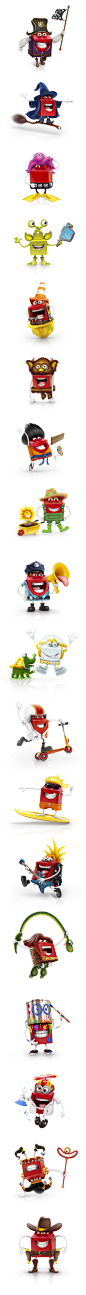 Happy meal characters 2012 on Behance