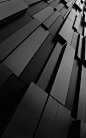 black facade  Something very musical about it, I guess it just reminded me of piano keys.: 