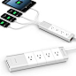 Satechi Aluminum 4-Outlet Power Strip - It’s a perfect match for your Mac products but even if you’re still using a Commodore64 at home, this 4-outlet power strip makes a great case for itself: it has 4 AC outlets with surge protection plus 4 USB outlets 