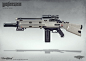 Concept art from Wolfenstein: The New Order - AR Marksman rifle, Axel Torvenius : Concept art of the AR Marksman rifle I did for Wolfenstein The New Order