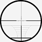 黑色免扣线条瞄准镜