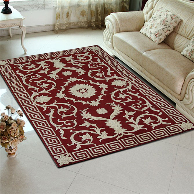 豪斯 欧式古典纯手工羊毛地毯 客厅卧室地...