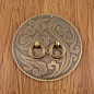 brass made :1 set of  Decorative Cabinet door and window handle,Chinese cabinet  brass handle----three size（11mm,14mm,18mm) by DiySupplyers on Etsy