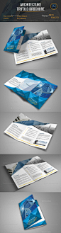 Architecture Trifold Brochure 房地产三折页设计模板源文件素材-淘宝网