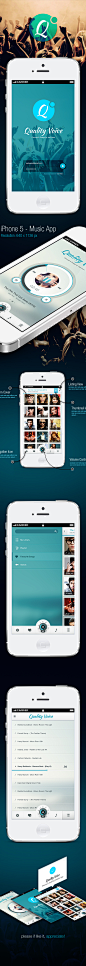 Quality Voice - Mobile App UI on Behance