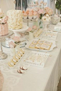 wedding/bridal shower dessert table..my maid of honor and bridesmaid must do this for me.. #everybodylovescake