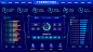 科技蓝大数据可视化大屏UI后台