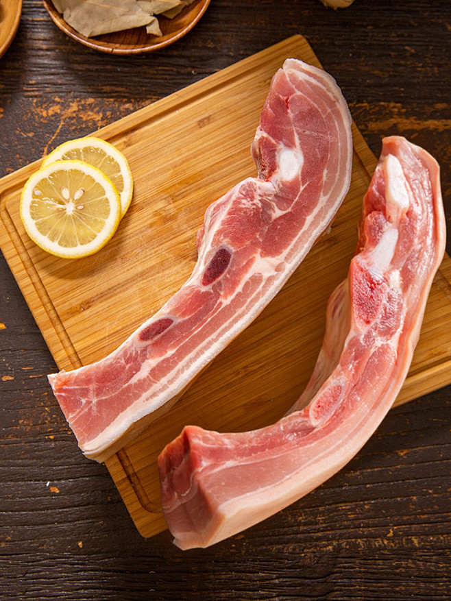 [金字]西班牙五花肉带肋排2kg 进口猪...