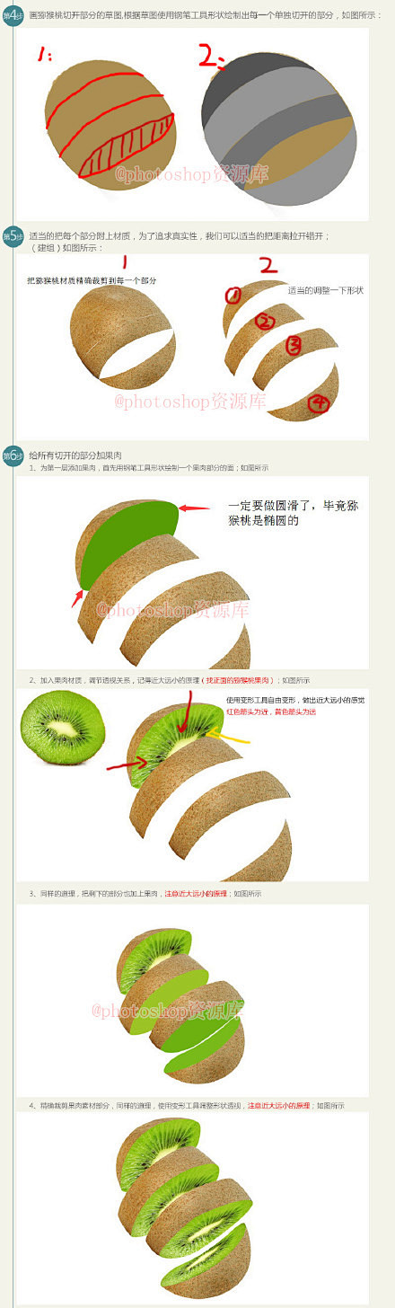 #ps教程# 创意切水果合成思路及一些实...