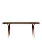 纯实木 原木 半桌 条桌 条案 明心系列素元木作设计师品牌