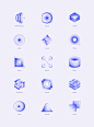 Icon vector design logo identity ILLUSTRATION  icons Collection gradient symbol