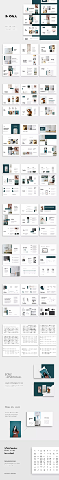 高端时尚ppt素材模板 NOYA – Keynote Template 