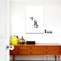 现代简约客厅装饰画沙发背景挂画餐厅玄关无...