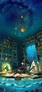 "Boundless" by yuumei.deviantart.com on @DeviantArt    'From the depth of the ocean/  To the limitless sky/  Open a book, open your mind/  This world is boundless/  So let your imagination fly' (attribution?)