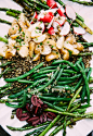 grilled asparagus and french lentil niçoise salad (vegan!) - The First Mess