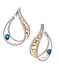 Armaggan earring-Gold, london blue #armaggan #design #special #jewelry #earring #diamond #londonblue: