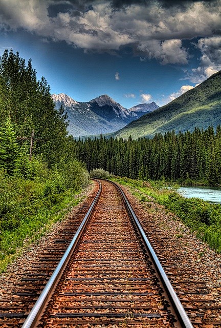 山区铁路，阿尔伯塔，加拿大