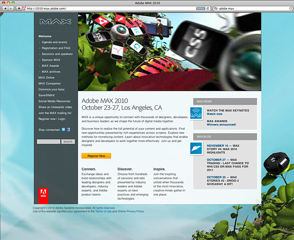 Adobe Max 2010 on Be...