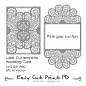 Lace crochet doily Wedding invitation 5x7" Rustic Pattern Card Template (svg, dxf, dwg, ai, eps, png, pdf) laser cutting Silhouette Cameo : Dear Frends! Thank you for the interest in our store. Please carefully read which file type(s) you are purchas