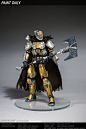 ArtStation - PAINTED PROTOTYPE - Destiny Lord Saladin for McFarlane Toys, Rachel Leigh Fredrickson